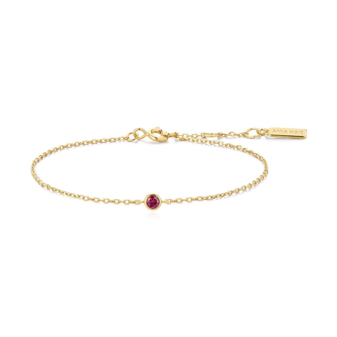 Ania Haie Gold Crimson Solitaire Bracelet - B &amp; S Lyncris Jewellers