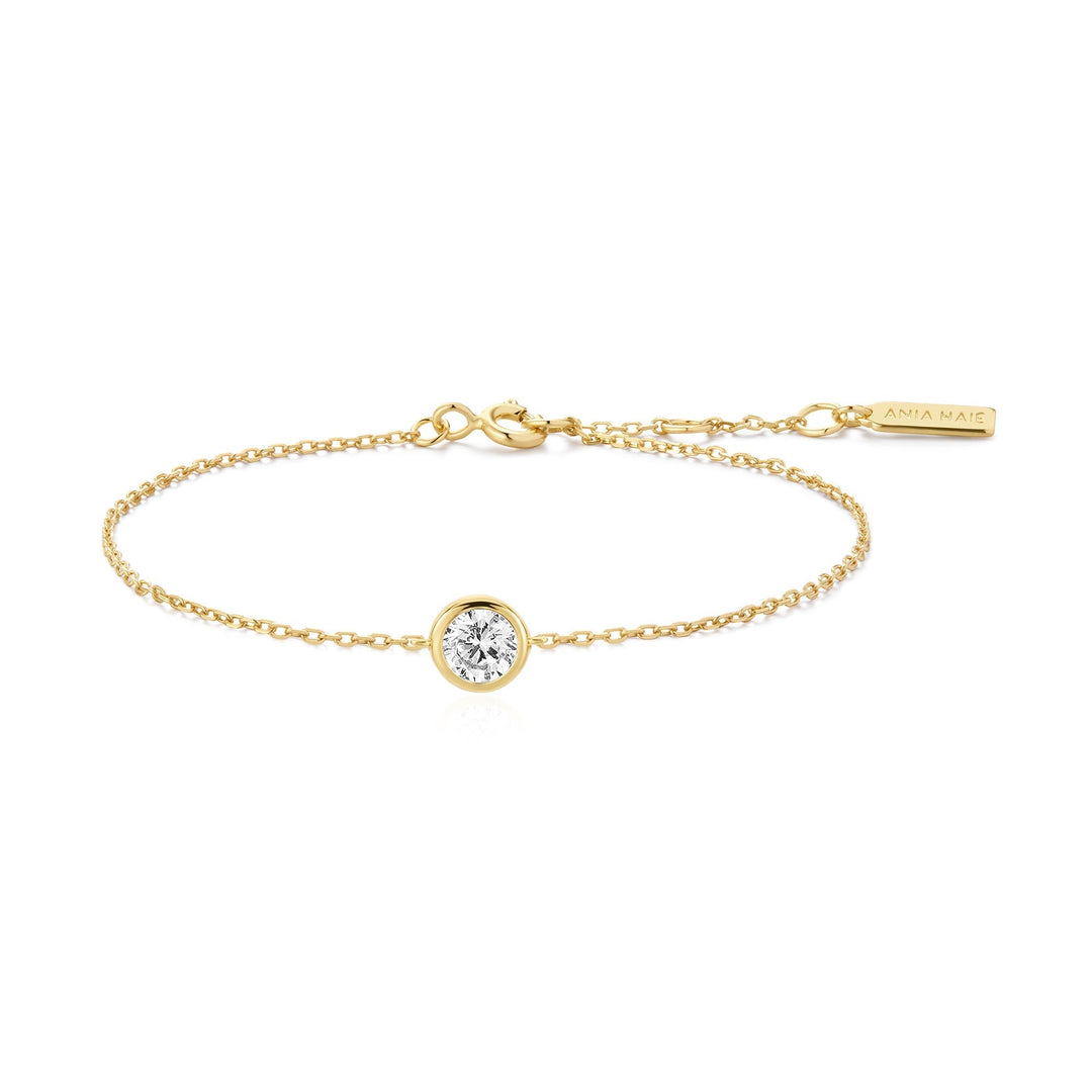 Ania Haie Gold Solitaire Bracelet - B &amp; S Lyncris Jewellers