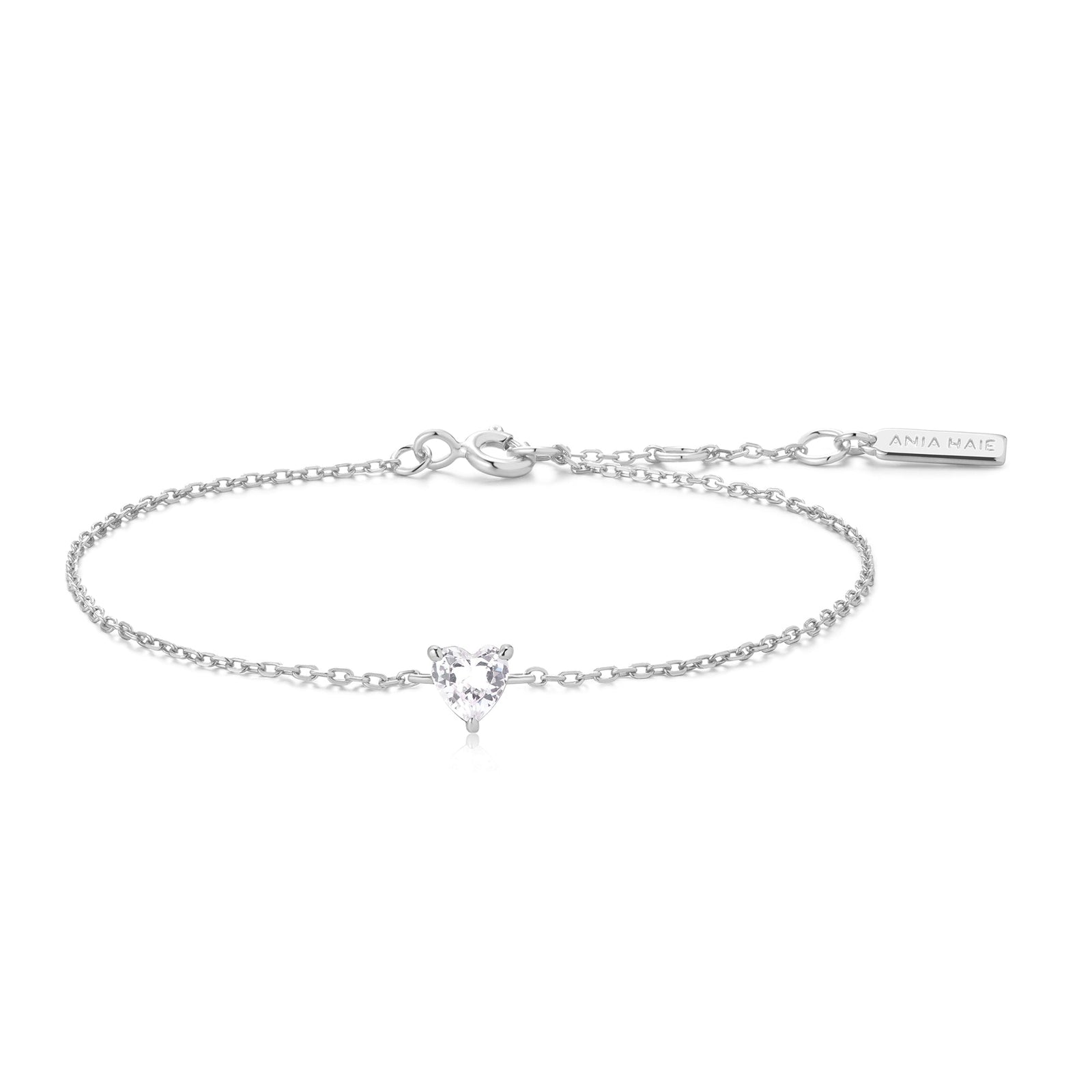 Ania Haie Silver Sparkle Heart Bracelet - B & S Lyncris Jewellers