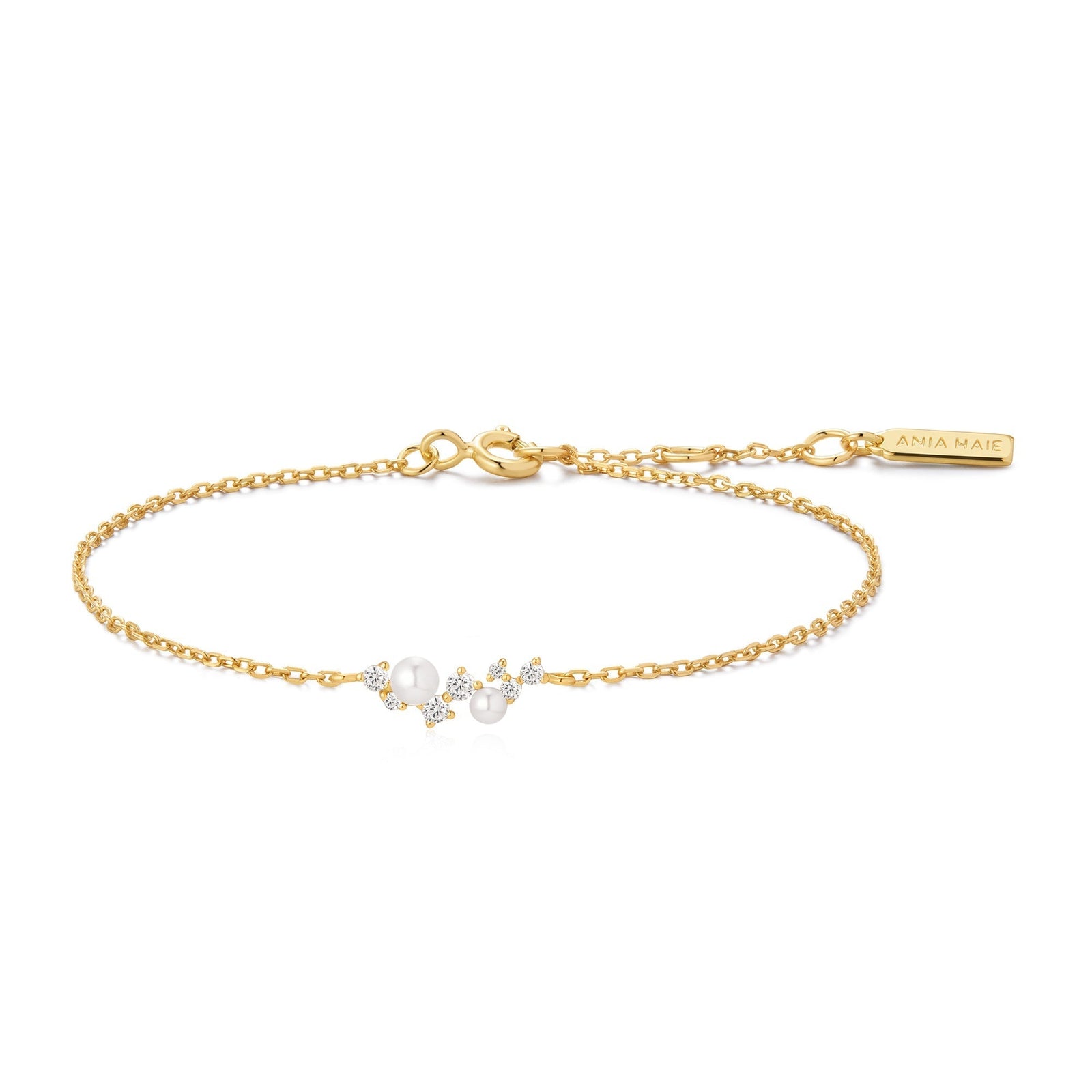 Ania Haie Gold Shell Pearl Cluster Bracelet - B & S Lyncris Jewellers