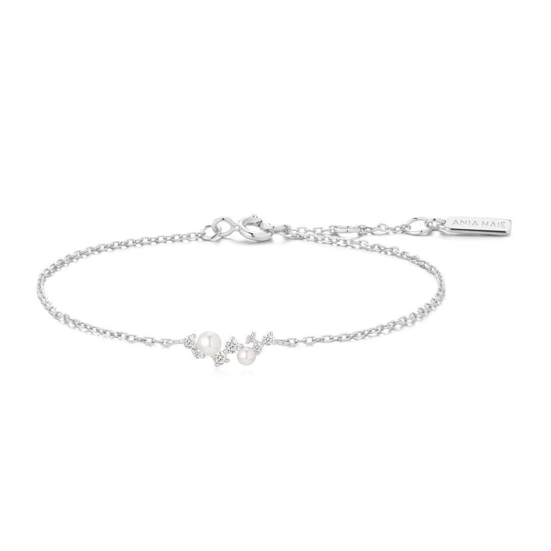 Ania Haie Silver Shell Pearl Cluster Bracelet - B &amp; S Lyncris Jewellers