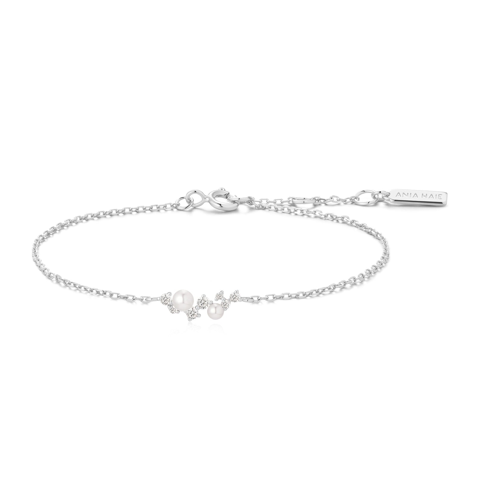 Ania Haie Silver Shell Pearl Cluster Bracelet - B & S Lyncris Jewellers