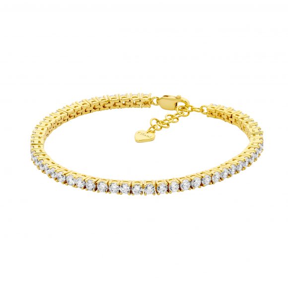 Ellani Gold Plated Tennis Bracelet