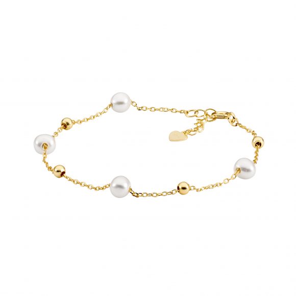 Ellani Gold Freshwater Pearl Bracelet