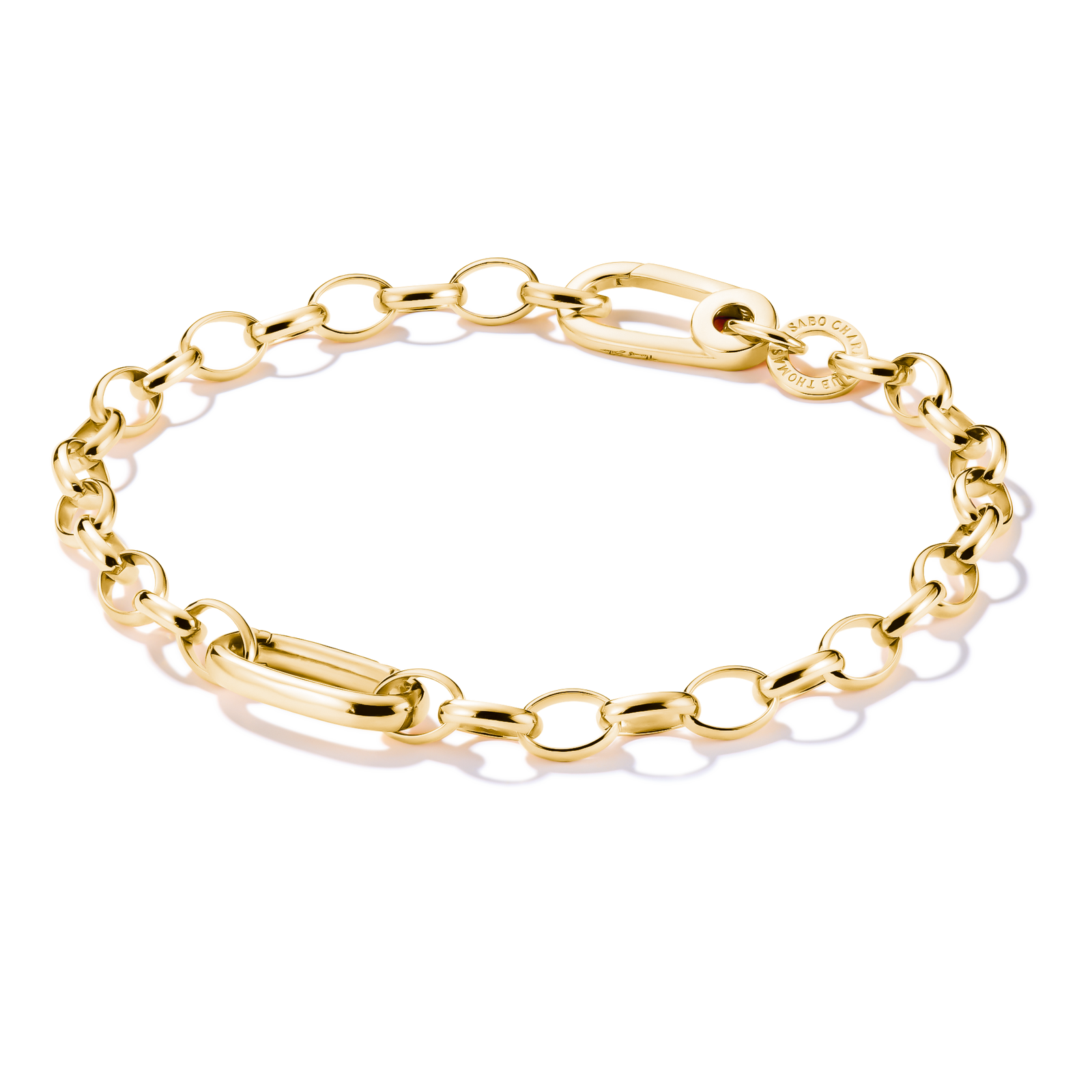 THOMAS SABO Charm bracelet with Connect link Gold - B & S Lyncris Jewellers