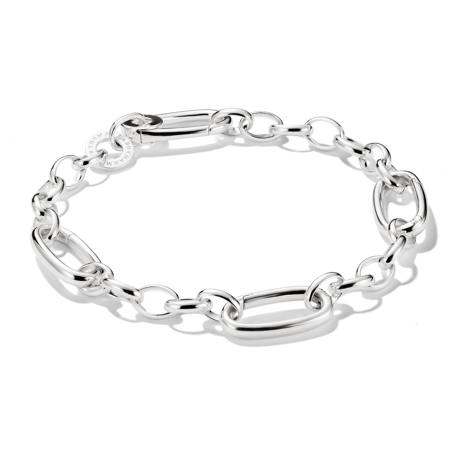 THOMAS SABO Charm bracelet with three Connect links Silver - B & S Lyncris Jewellers