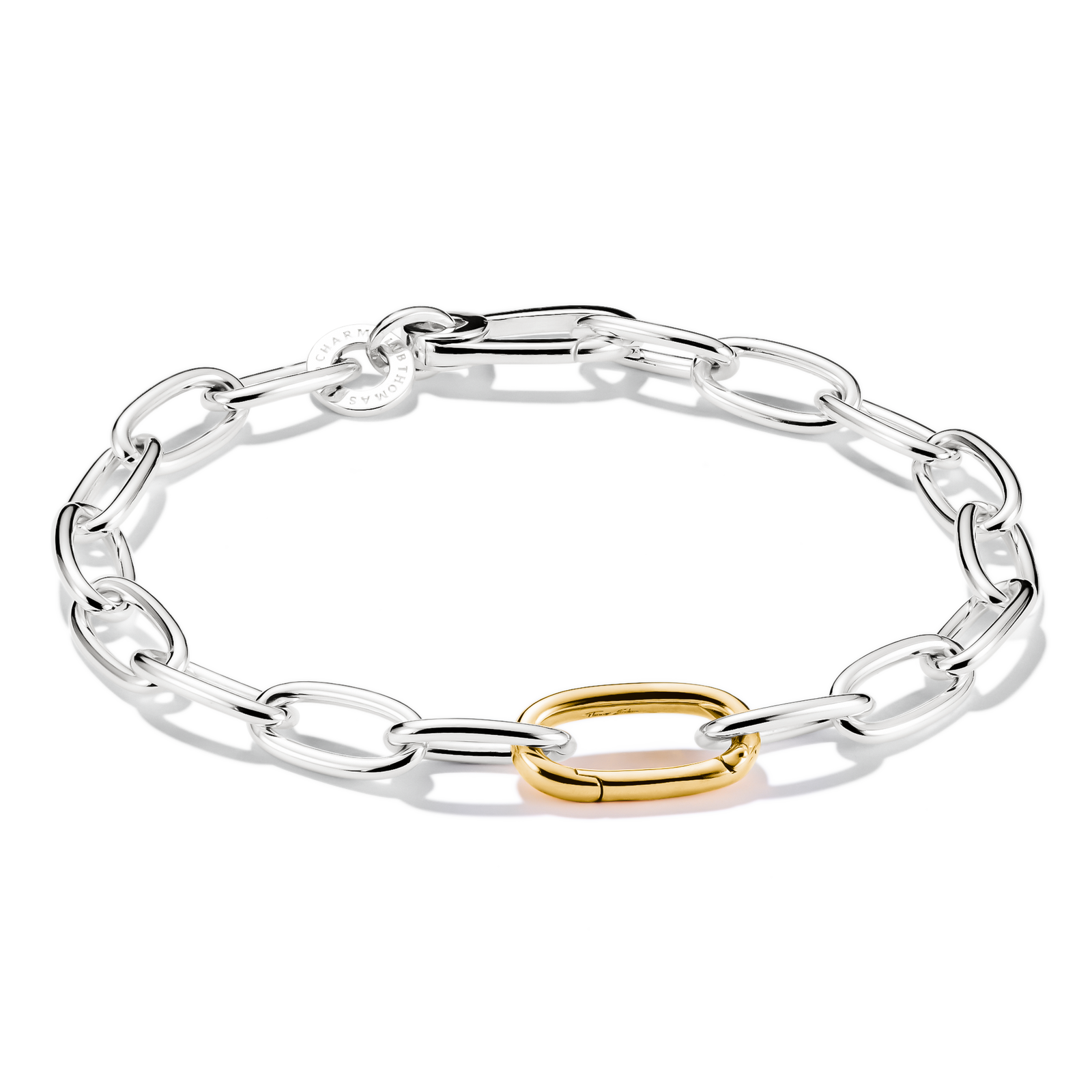 THOMAS SABO Charm bracelet bicolour with Connect link - B & S Lyncris Jewellers