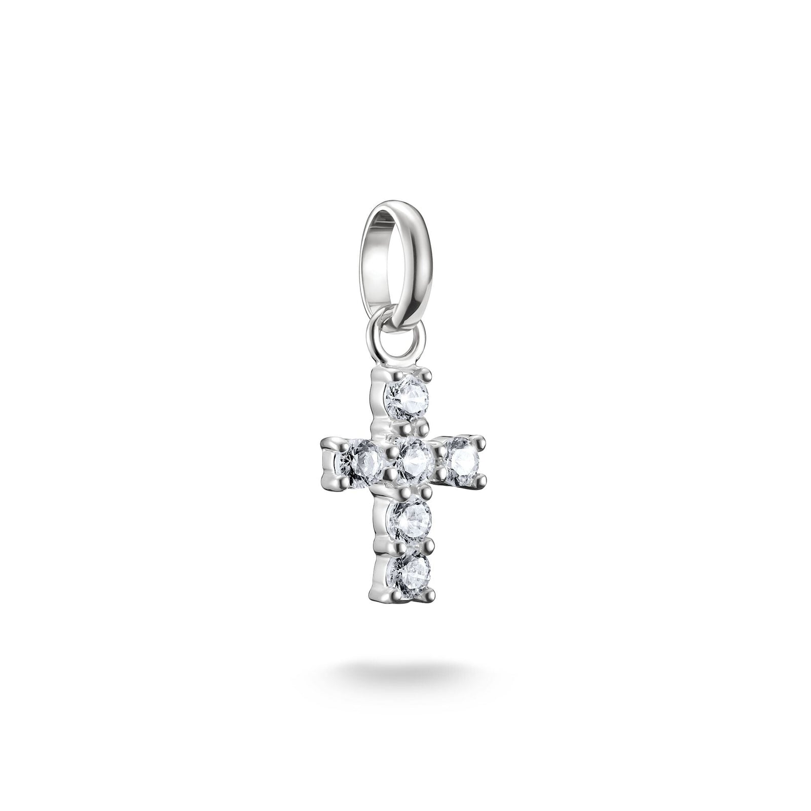 THOMAS SABO Connect Charm cross with white stones - B & S Lyncris Jewellers