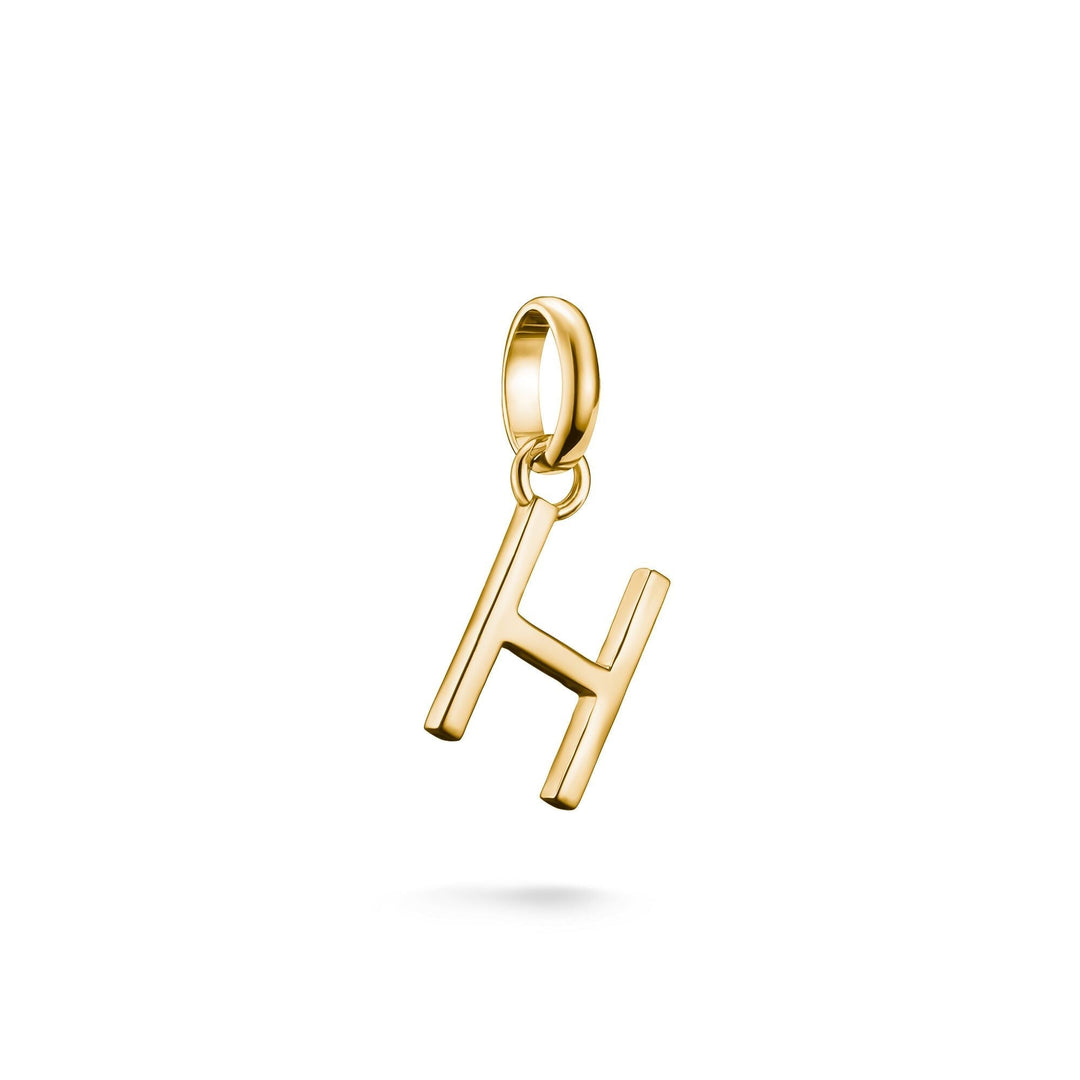 THOMAS SABO Connect Charm letter H Gold - B &amp; S Lyncris Jewellers
