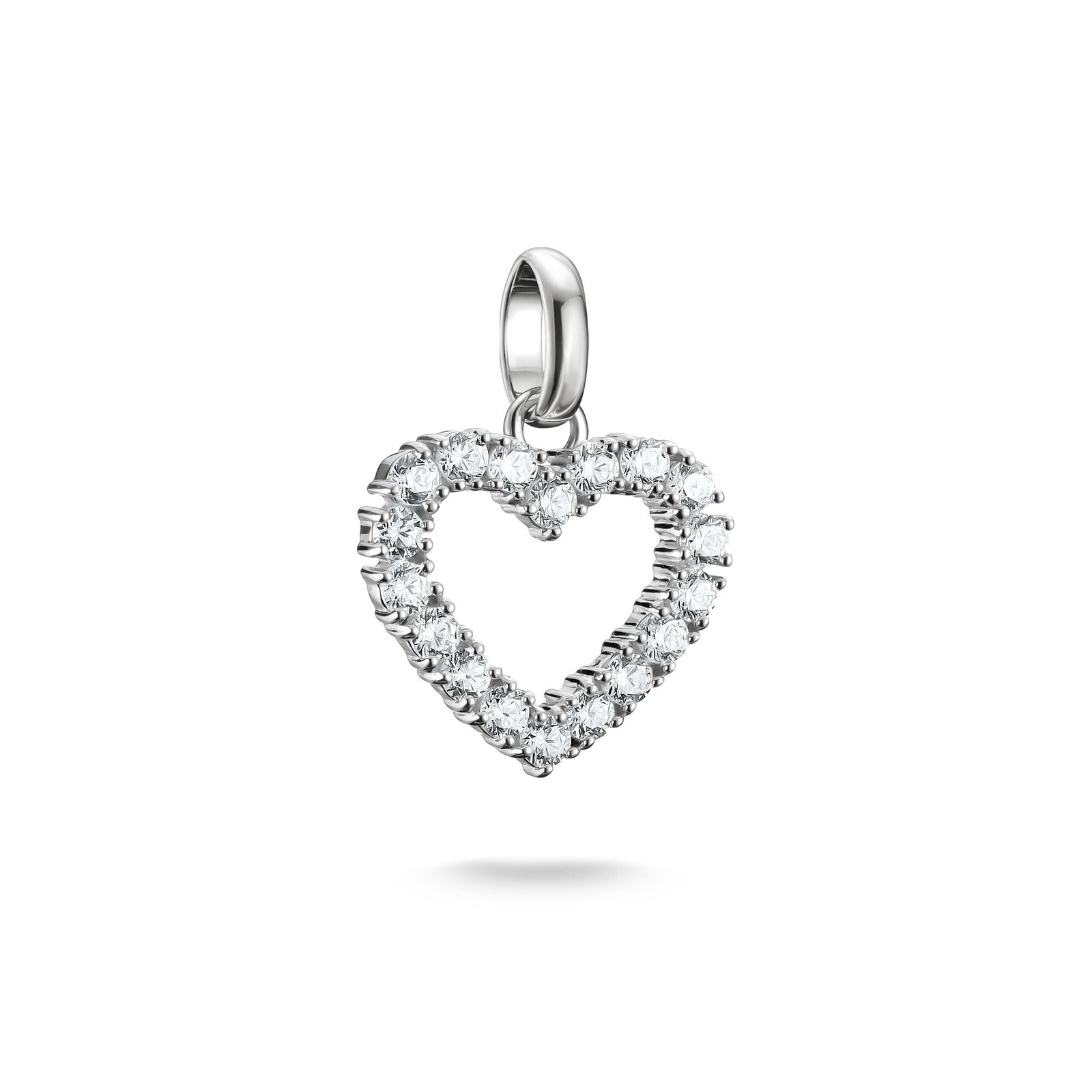 THOMAS SABO Connect Charm heart with white stones - B & S Lyncris Jewellers