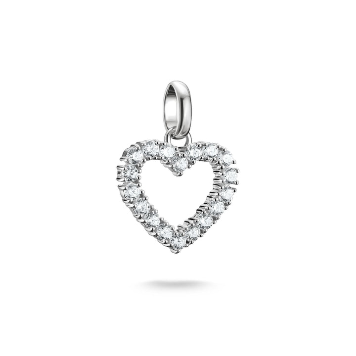 THOMAS SABO Connect Charm heart with white stones