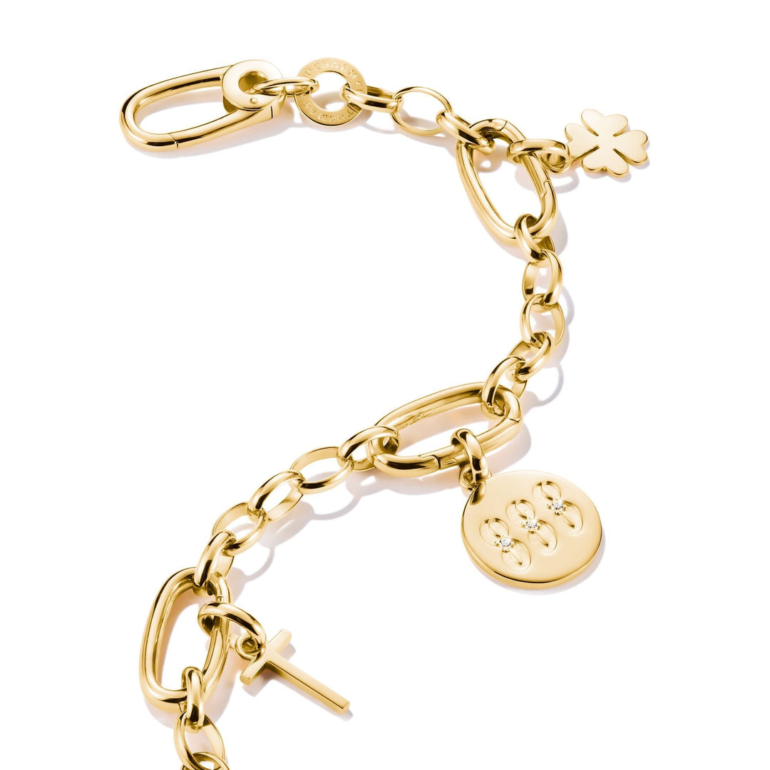 THOMAS SABO Connect Charm angel number 888 with stones Gold