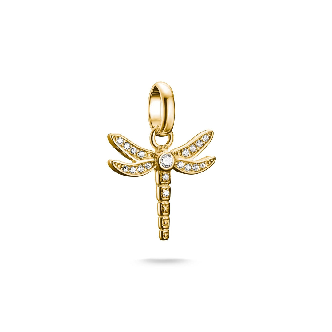 THOMAS SABO Connect Charm dragonfly with stones Gold - B &amp; S Lyncris Jewellers