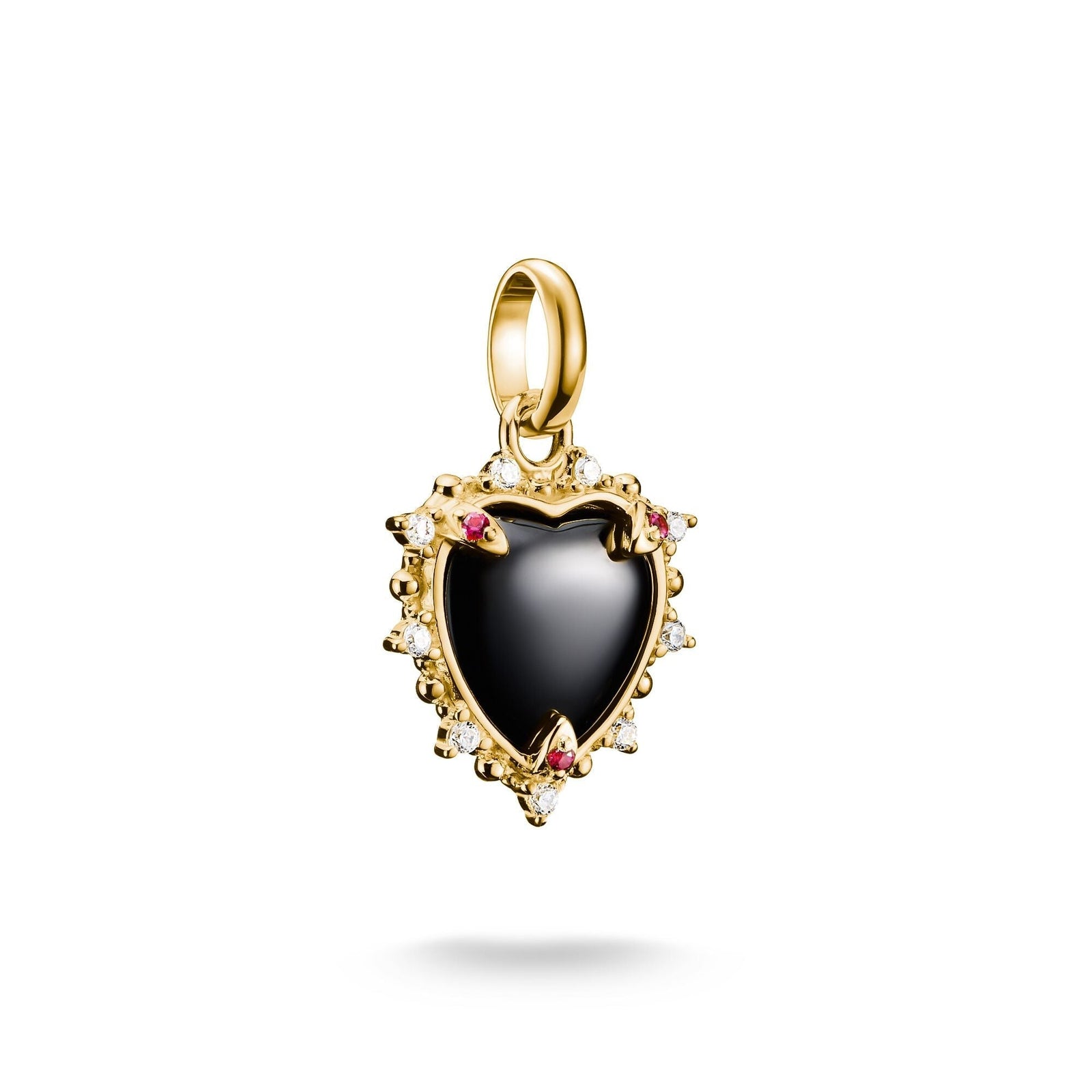 THOMAS SABO Connect Charm black vintage heart Gold - B & S Lyncris Jewellers