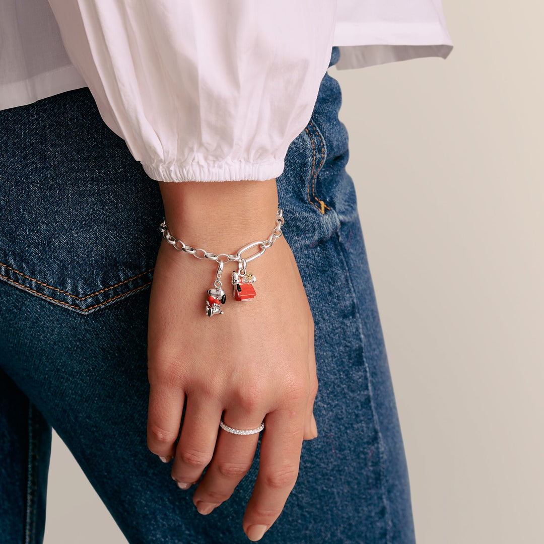 THOMAS SABO Connect Charm Snoopy &amp; Woodstock Doghouse PEANUTS