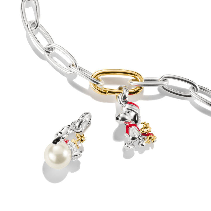 THOMAS SABO Connect Charm Snoopy &amp; Woodstock Christmas PEANUTS