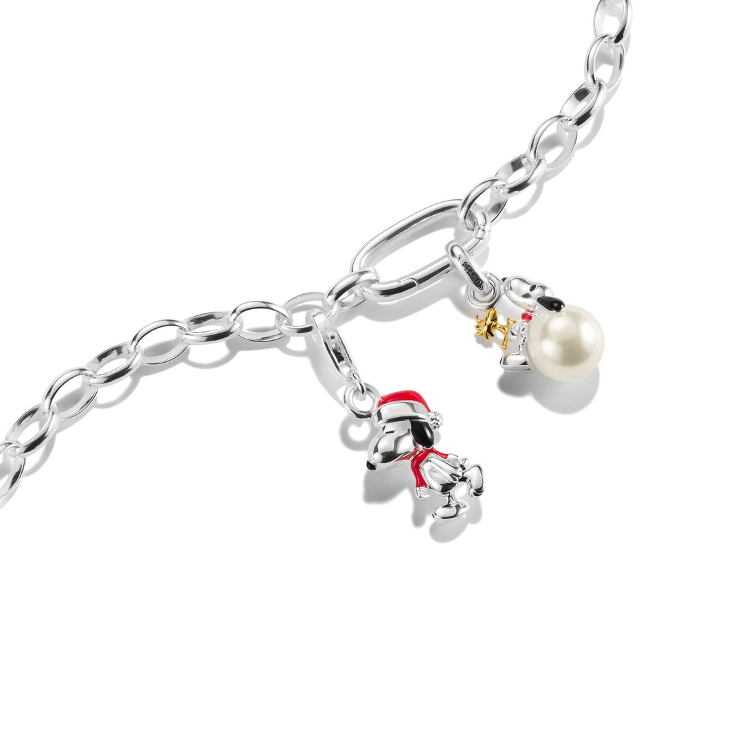 THOMAS SABO Connect Charm Pearl Snoopy &amp; Woodstock PEANUTS
