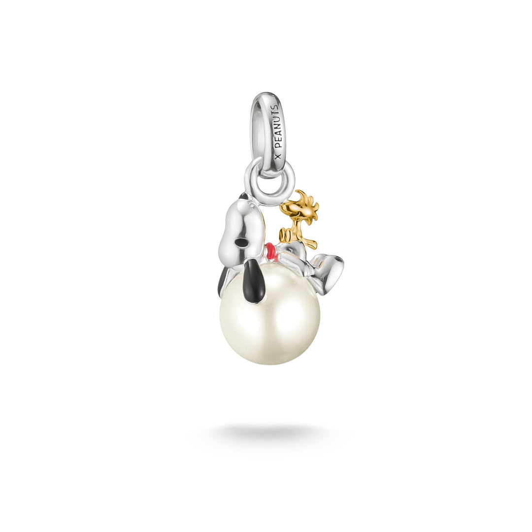 THOMAS SABO Connect Charm Pearl Snoopy &amp; Woodstock PEANUTS