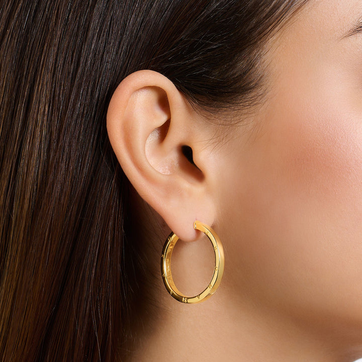 THOMAS SABO Hoop earrings large gold