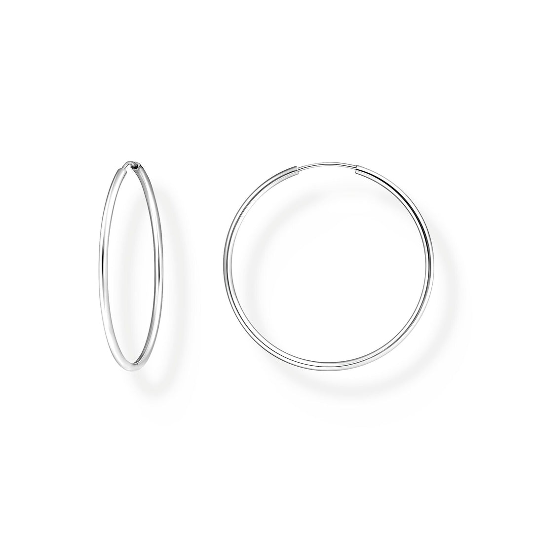THOMAS SABO Medium Hoop Earrings Silver - B &amp; S Lyncris Jewellers