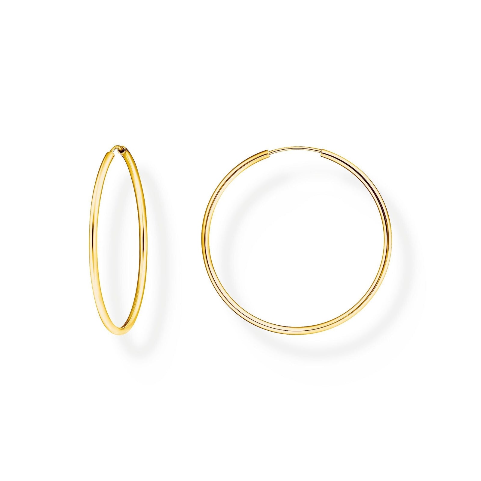 THOMAS SABO Medium Hoop Earrings Gold Plated - B & S Lyncris Jewellers