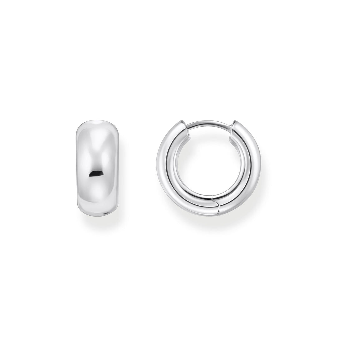 THOMAS SABO Hoop earrings in chunky design mini silver - B &amp; S Lyncris Jewellers