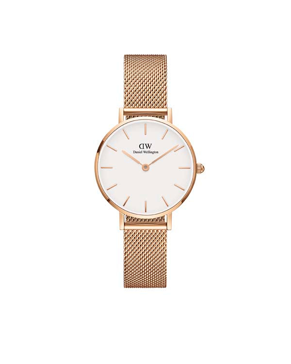 Daniel Wellington Petite 28 Melrose Rose Gold &amp; White Watch