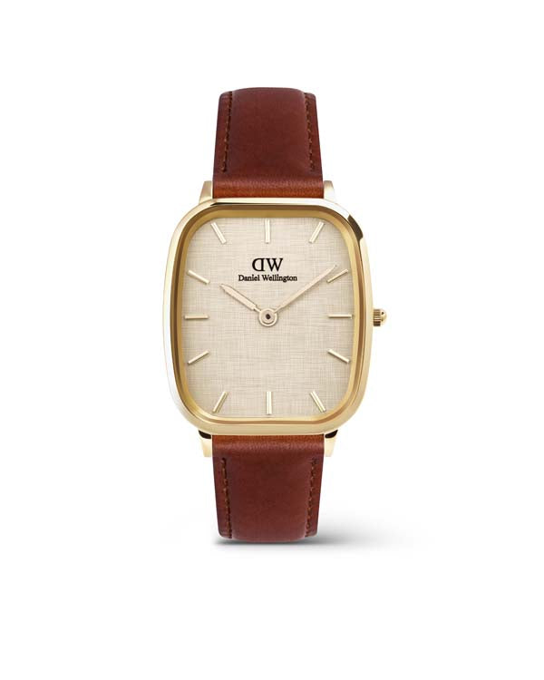 Daniel Wellington Marlon St Mawes Gold Linen Watch