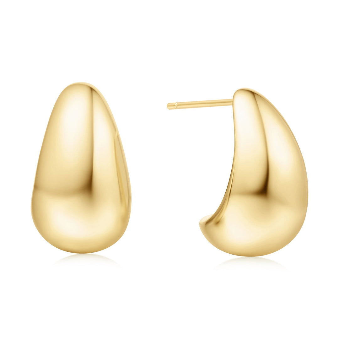 Ania Haie Gold Bold Dome Hoop Earrings - B &amp; S Lyncris Jewellers