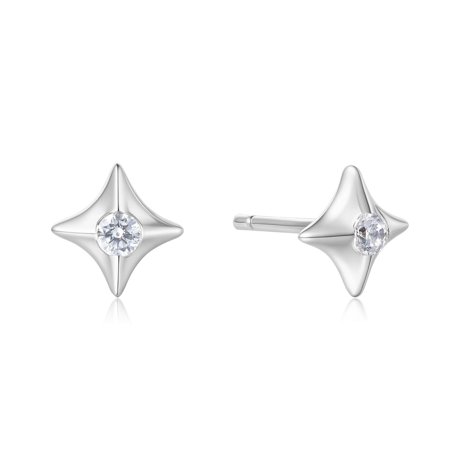 Ania Haie Silver Sparkling Star Stud Earrings - B & S Lyncris Jewellers