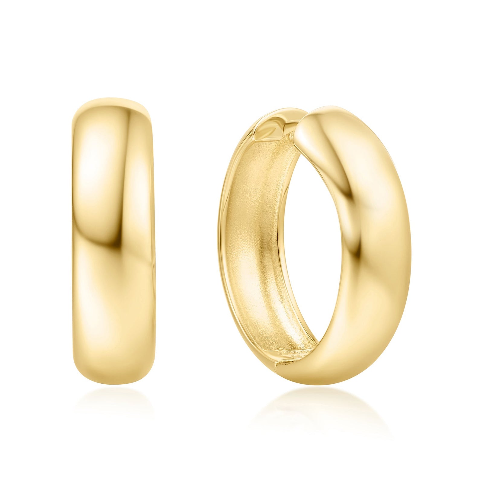 Ania Haie Gold Chubby Large Huggie Hoop Earrings - B & S Lyncris Jewellers