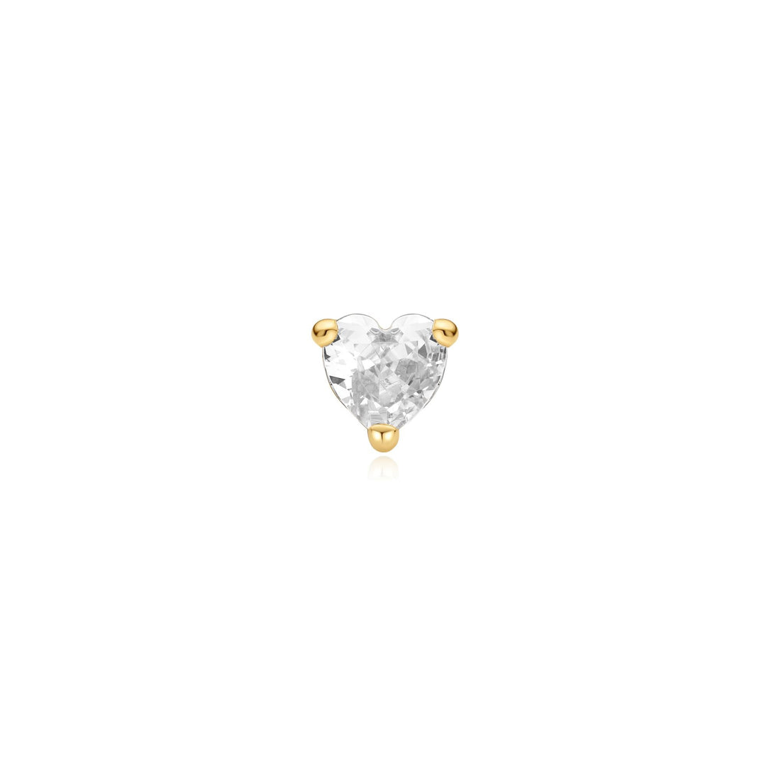 Ania Haie Gold Heart Barbell Single Earring - B &amp; S Lyncris Jewellers