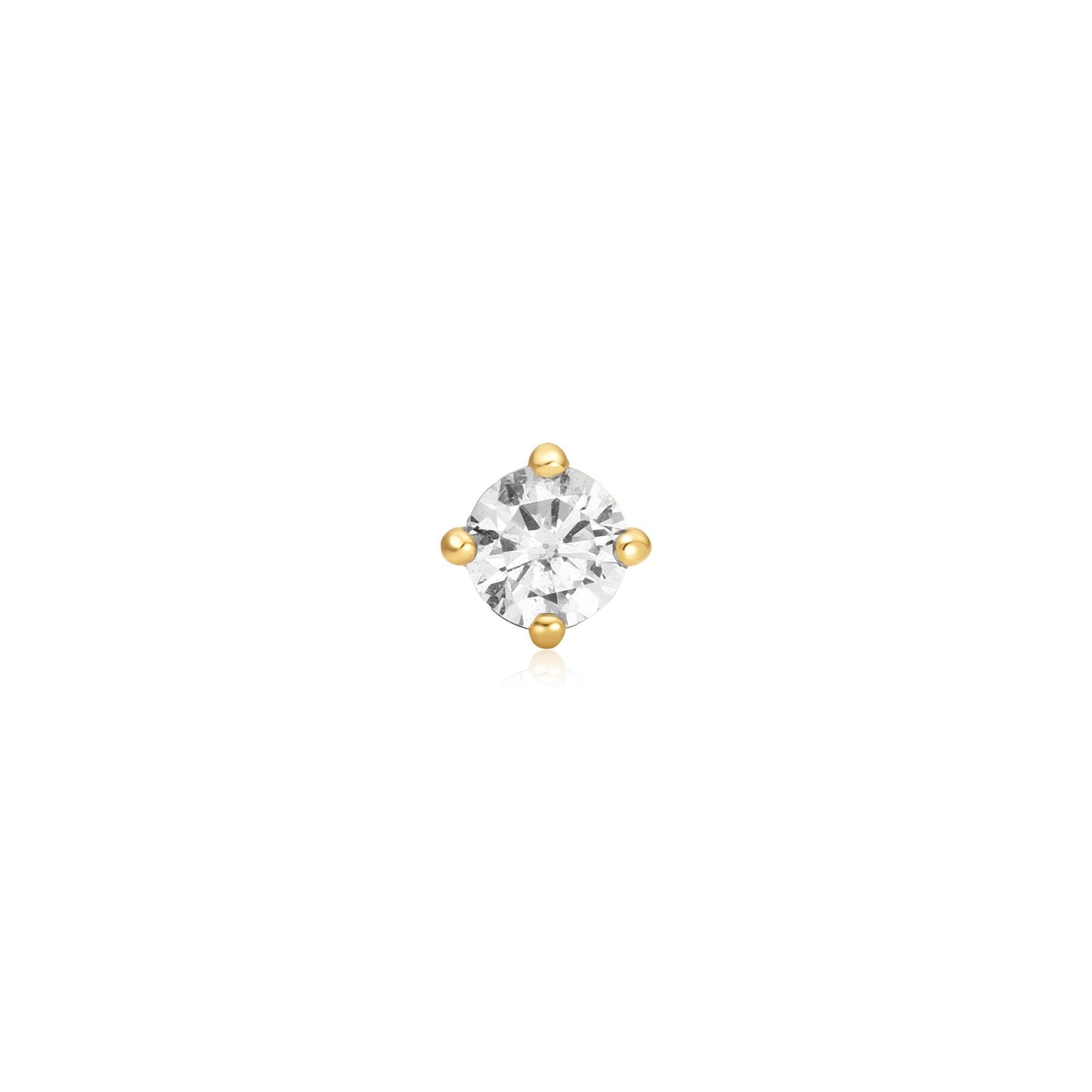Ania Haie Gold Sparkle Round Barbell Single Earring - B & S Lyncris Jewellers