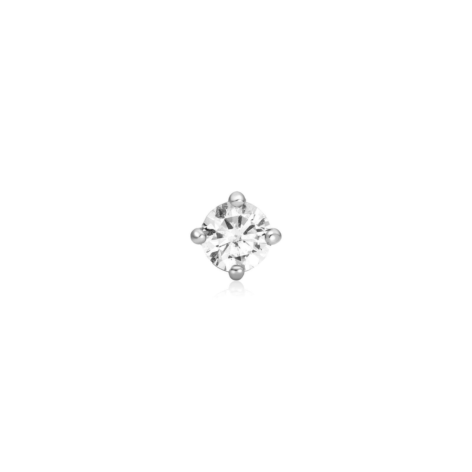 Ania Haie Silver Sparkle Round Barbell Single Earring - B & S Lyncris Jewellers