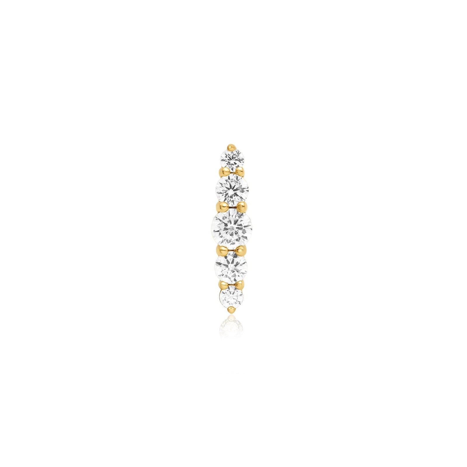 Ania Haie Gold Bar Barbell Single Earring - B & S Lyncris Jewellers