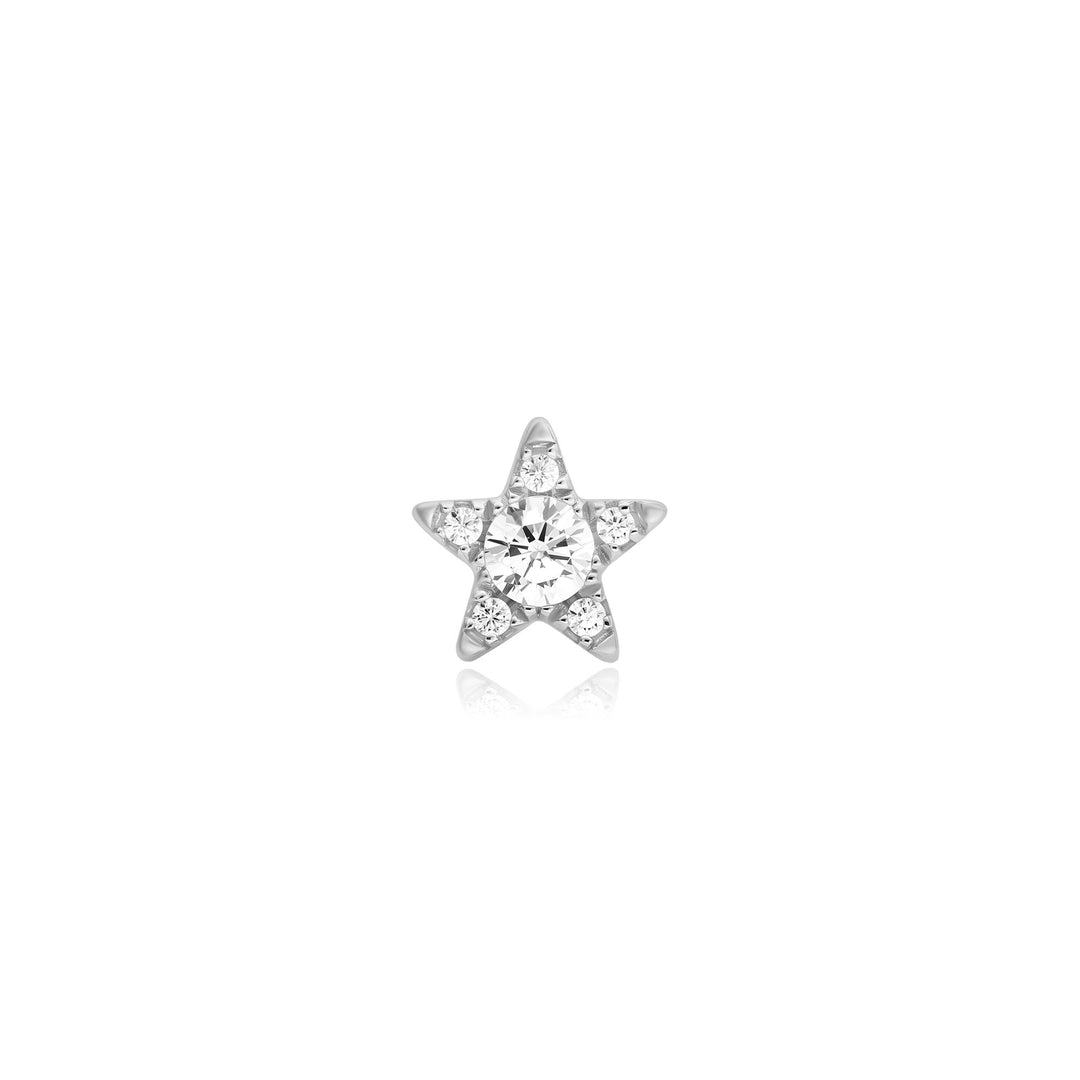 Ania Haie Silver Five-Point Star Barbell Single Earring - B &amp; S Lyncris Jewellers