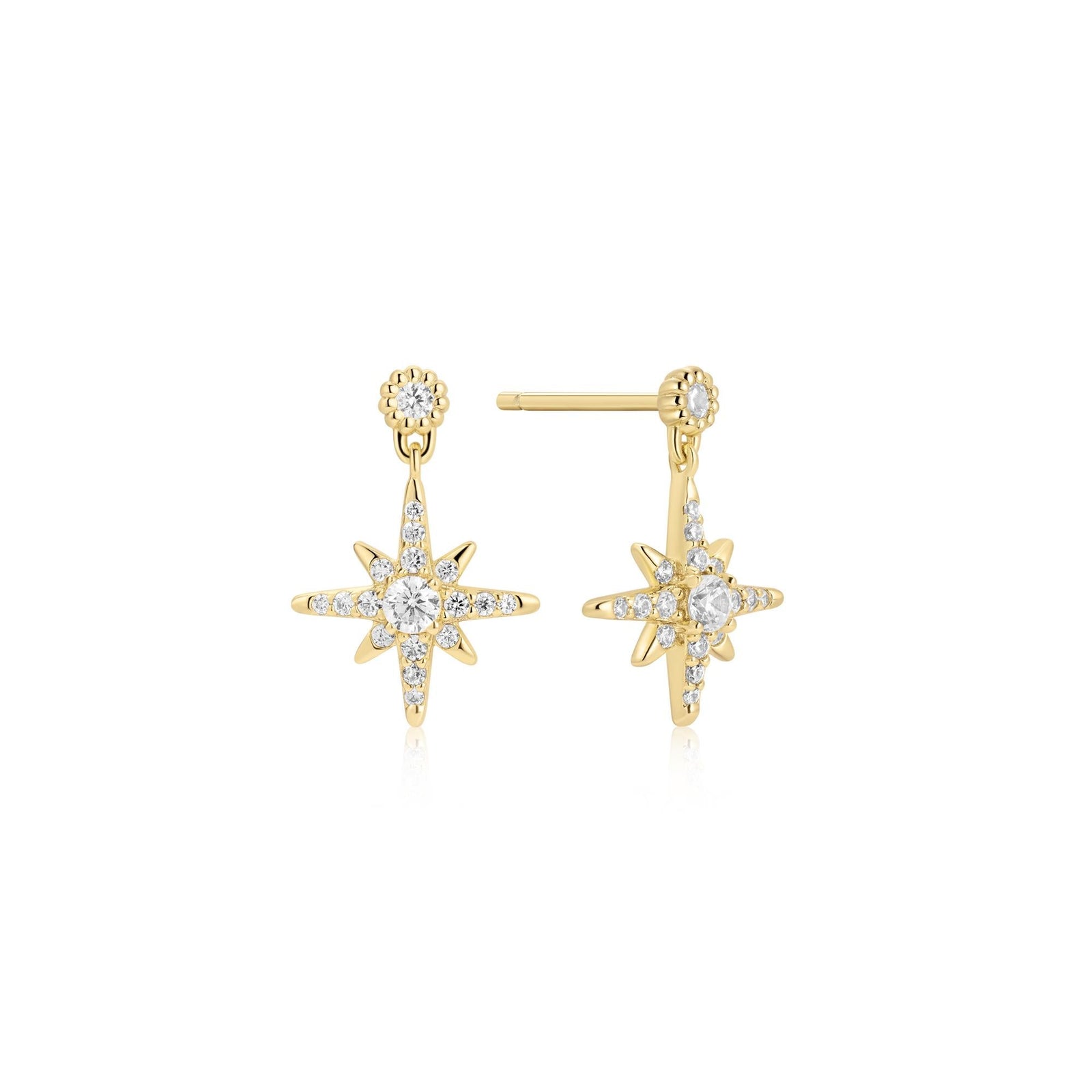Ania Haie Gold Dangling Nova Star Stud Earrings - B & S Lyncris Jewellers