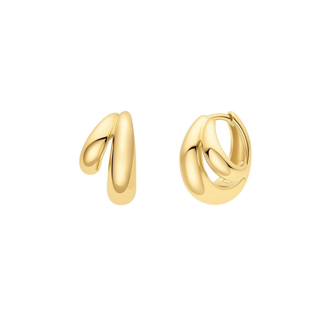 Ania Haie Gold Dome Huggie Hoop Earrings - B &amp; S Lyncris Jewellers