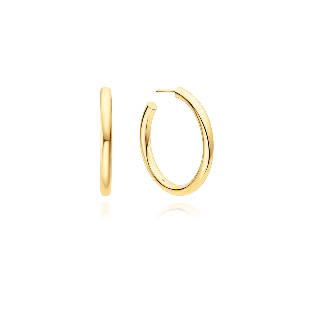 Ania Haie Gold Classic Tube Large Hoop Earrings - B &amp; S Lyncris Jewellers