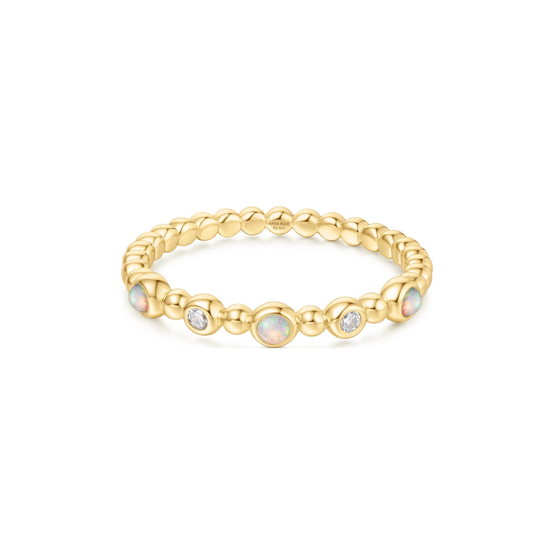 Ania Haie Gold Bezel Kyoto Opal Beaded Ring - B &amp; S Lyncris Jewellers
