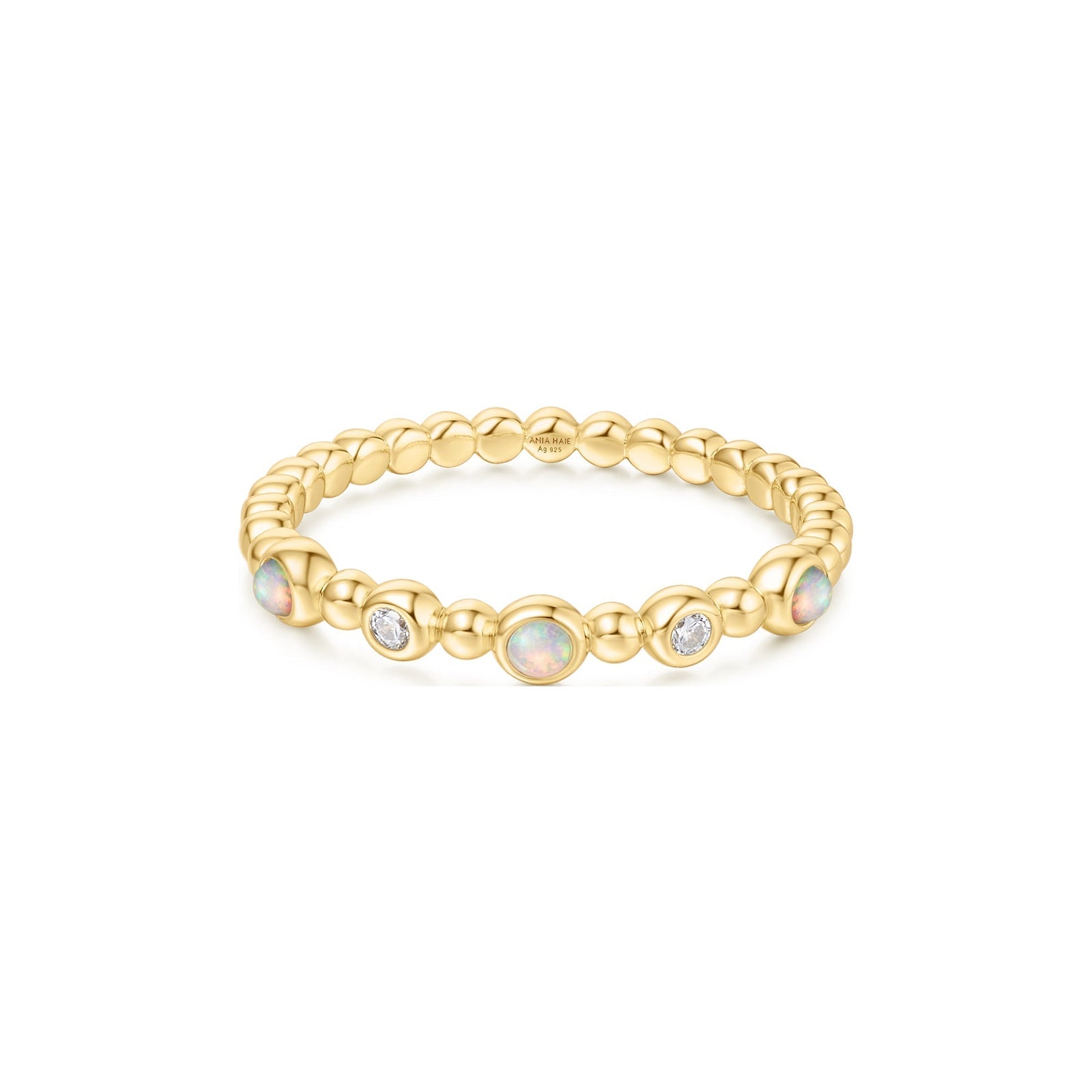 Ania Haie Gold Bezel Kyoto Opal Beaded Ring - B & S Lyncris Jewellers