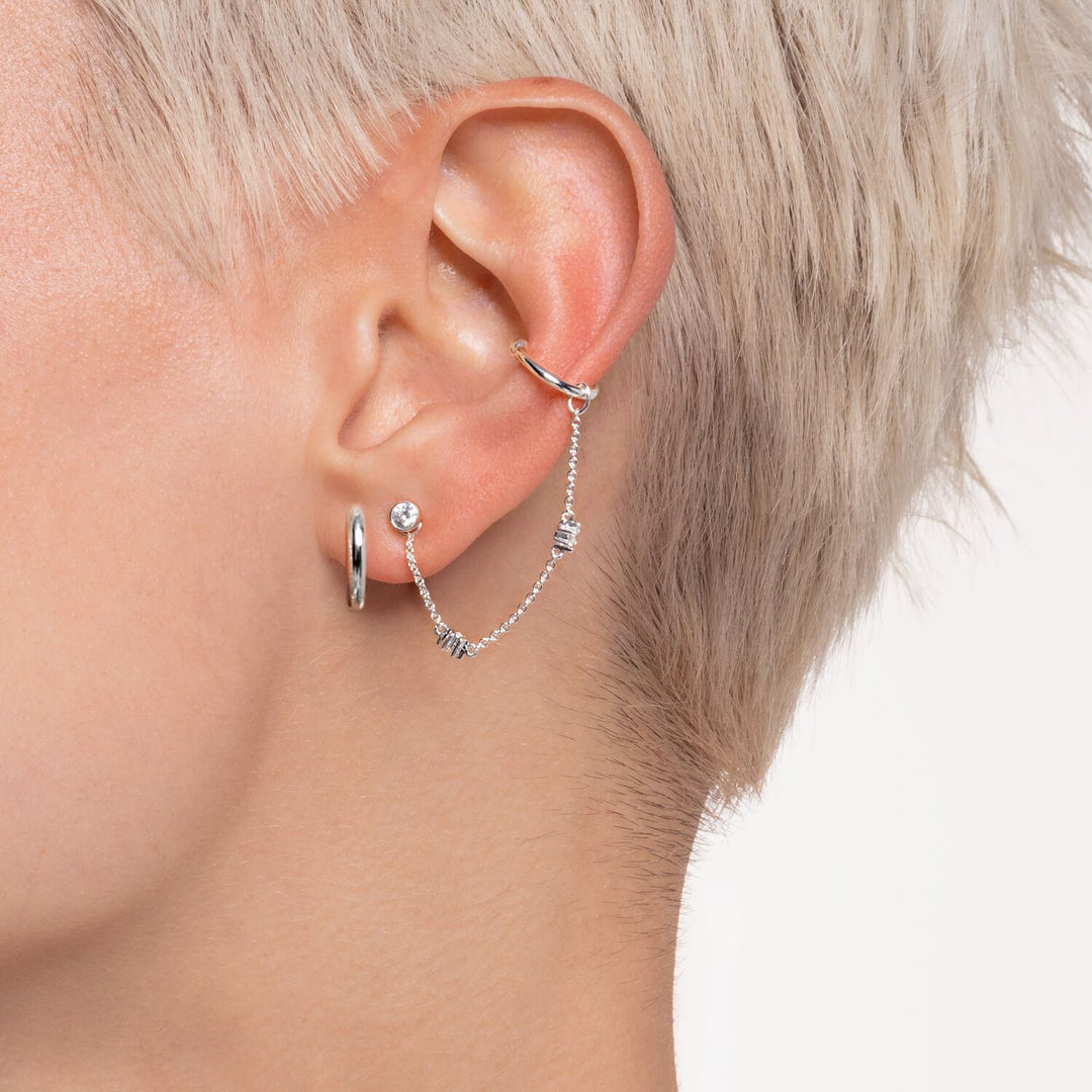 THOMAS SABO Ear Stud White Stone (Single)