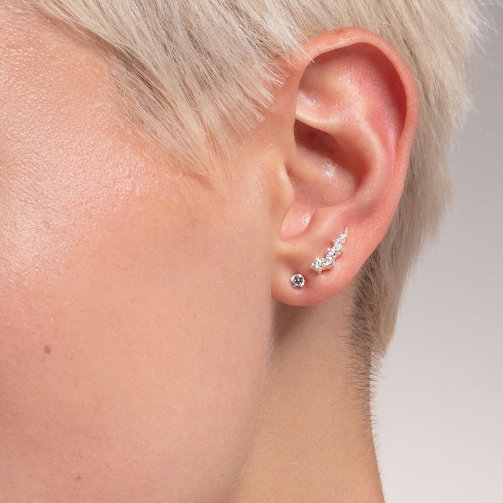 THOMAS SABO Ear Climber White Stones