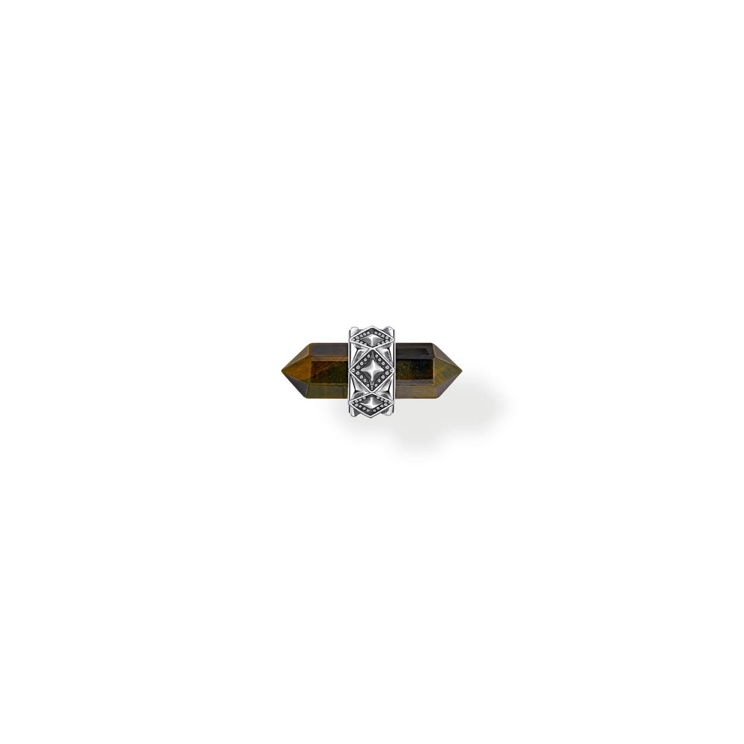 THOMAS SABO Crystal Single Ear Stud with Golden Blue Tiger&