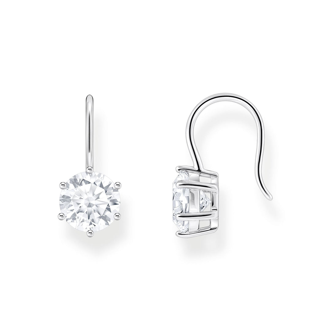 THOMAS SABO Earrings with white zirconia - silver - B &amp; S Lyncris Jewellers
