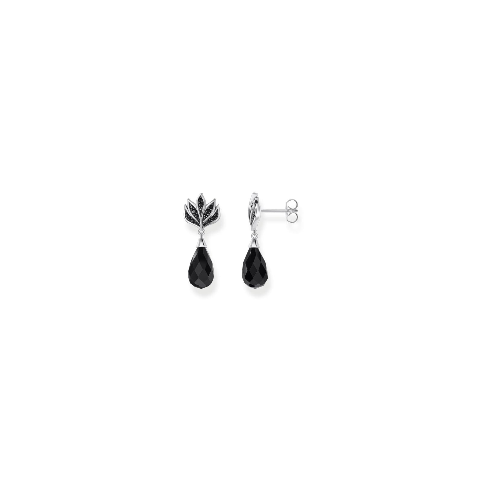 THOMAS SABO Blackened ear studs with drop-shaped - B & S Lyncris Jewellers