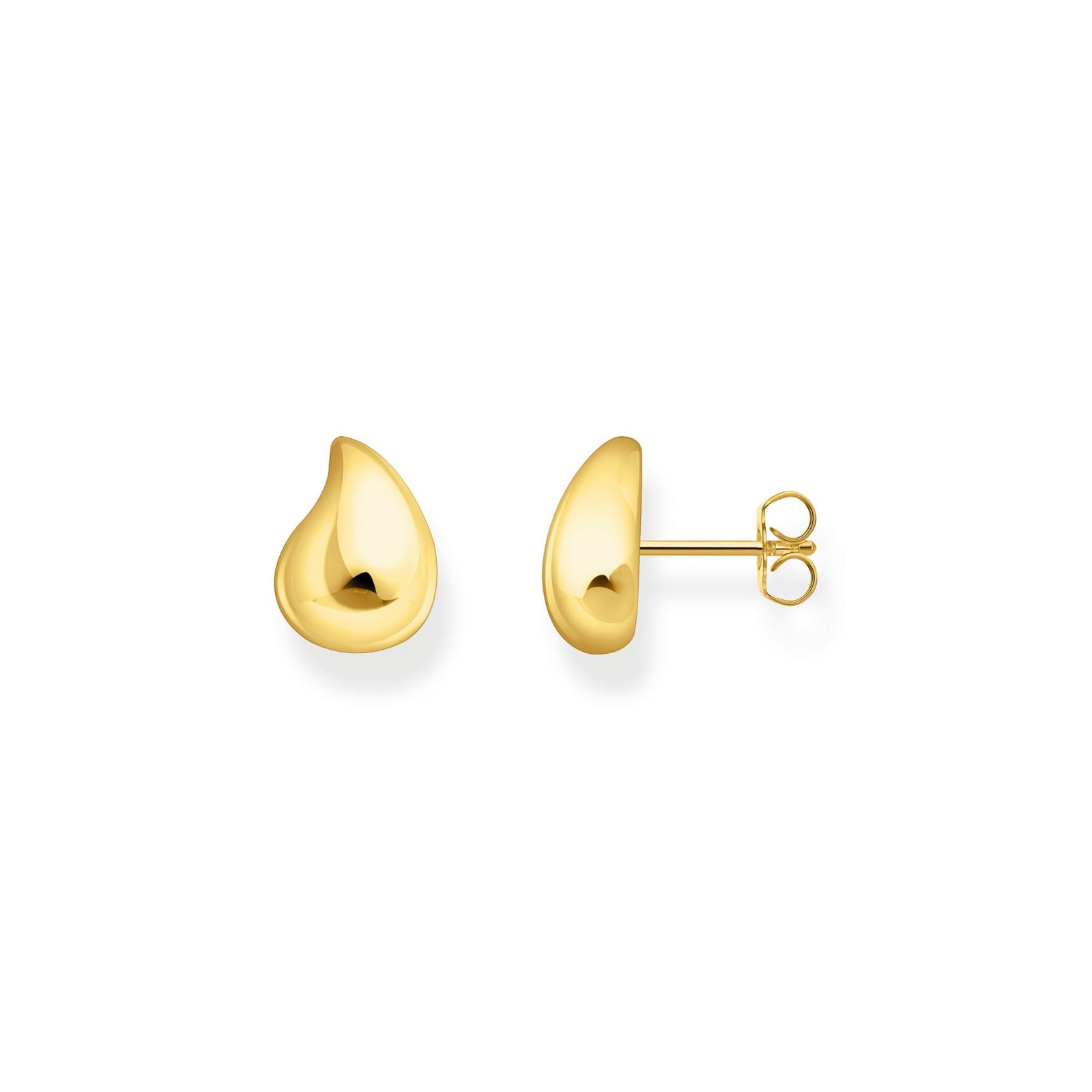THOMAS SABO Ear studs organic shape gold - B & S Lyncris Jewellers
