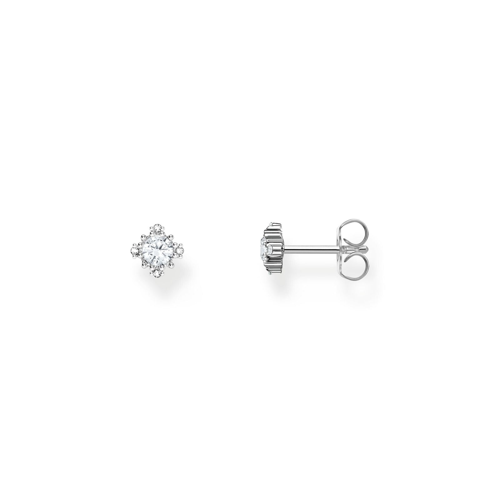THOMAS SABO Vintage Romance Small ear studs with white zirconia - B & S Lyncris Jewellers
