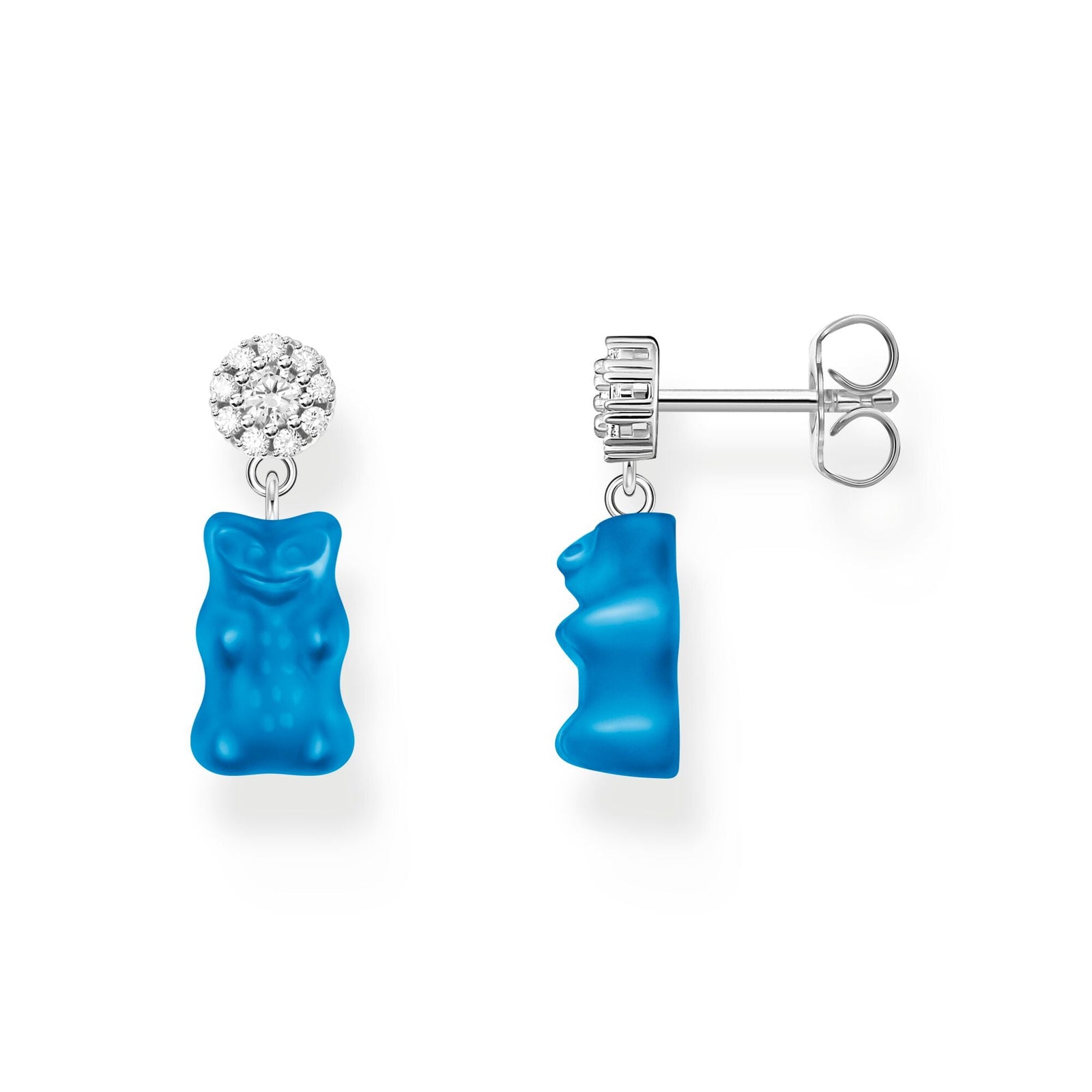THOMAS SABO Ear Studs with Blue Goldbears - B & S Lyncris Jewellers