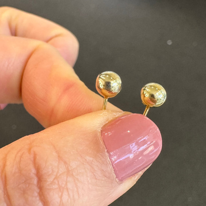 9ct Yellow Gold Ball Stud Earrings
